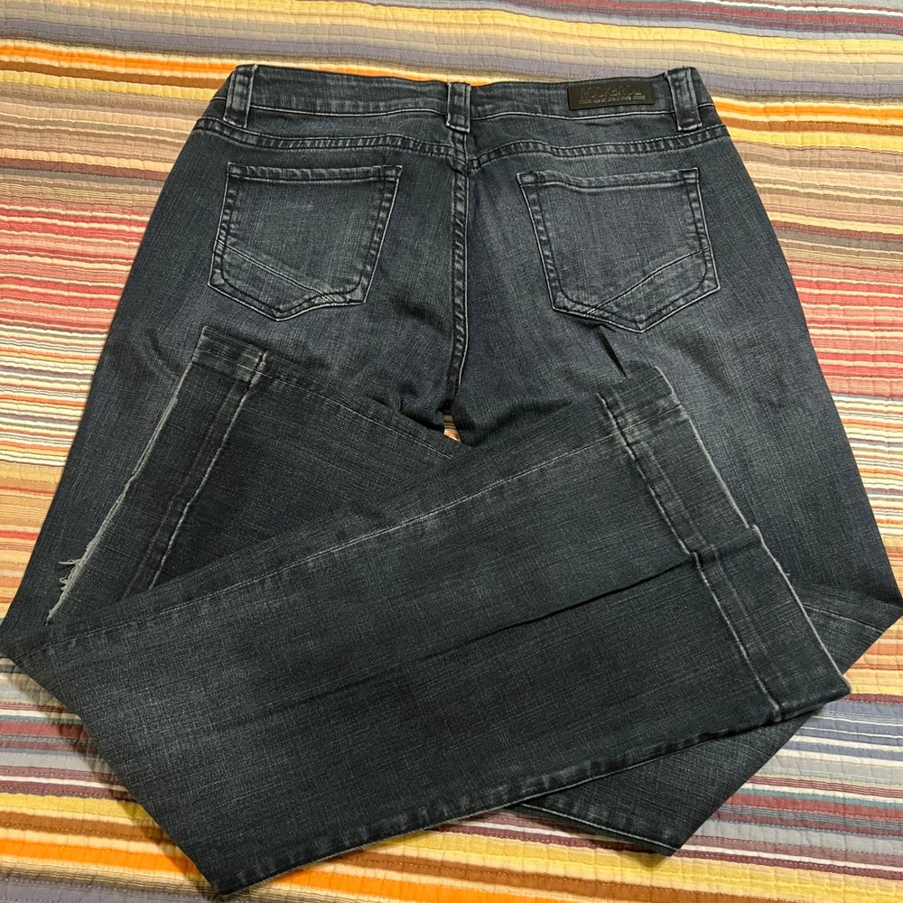 Rock & Roll‎ Cowgirl Trouser Jeans Dark Wash Size 32x34 Flared Bootcut Denim